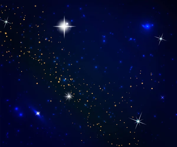 Fundo de cosmos abstrato com estrelas — Vetor de Stock