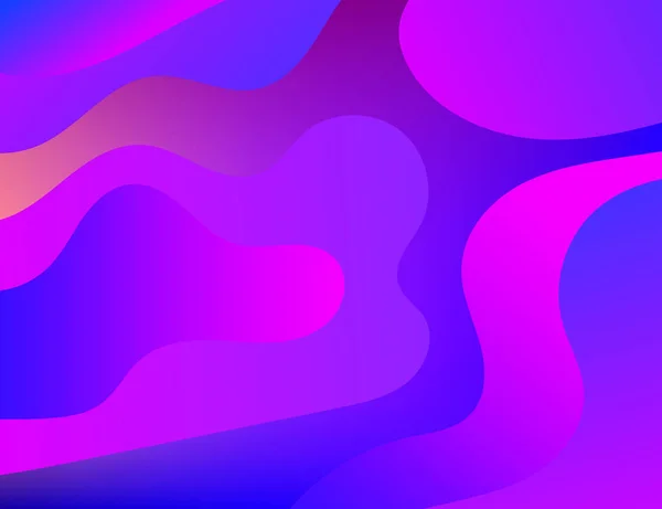 Fond abstrait avec des formes fluides de couleur — Image vectorielle