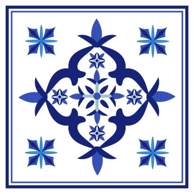 Azulejos Portekiz geleneksel süs taşı
