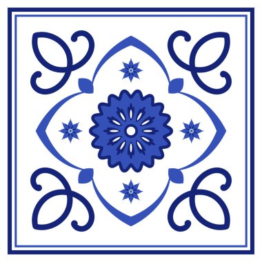Azulejos Portekiz geleneksel süs taşı