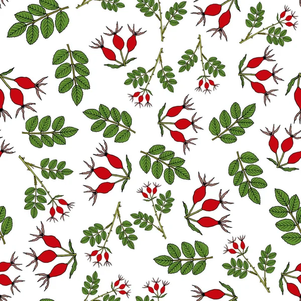 Elle çizilmiş köpek gül ile dikişsiz desen