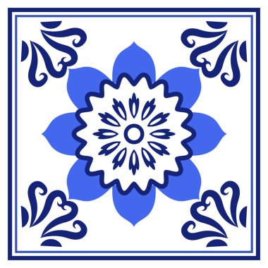 Azulejos Portekiz geleneksel süs taşı