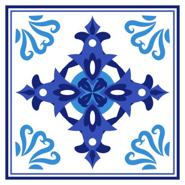 Azulejos Portekiz geleneksel süs taşı