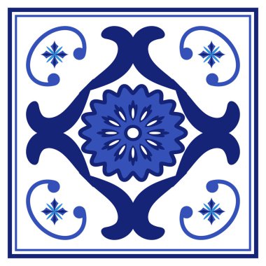 Azulejos Portekiz geleneksel süs taşı