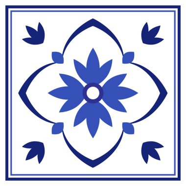 Azulejos Portekiz geleneksel süs taşı