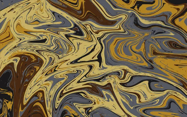 Textura líquida abstracta, fondo de mármol dorado — Archivo Imágenes Vectoriales