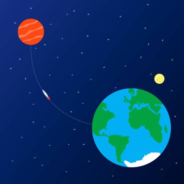 Uzay gemisi Mars gezegenine fırlatıldı.