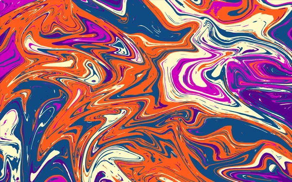 Textura líquida abstracta, fondo de mármol de color — Vector de stock