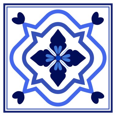 Azulejos Portekiz geleneksel süs taşı