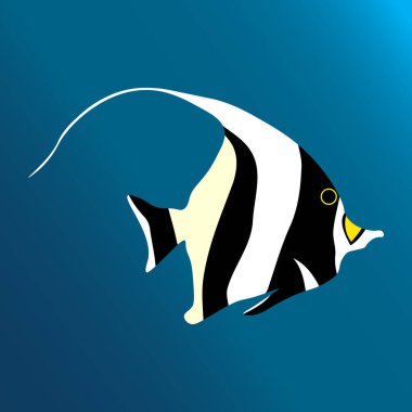 Tropikal renkli deniz balığı