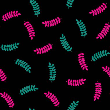 Renkli yapraklı tropik, pürüzsüz desen