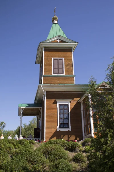 Orthodoxe Kirche Auf Dem Hintergrund Der Natur Kirche Kathedrale — Stockfoto