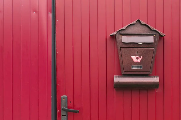 Postbus Voor Het Verzamelen Van Mail Het Hek — Stockfoto