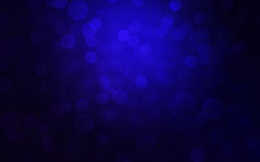 Mavi koyu arka plan ile bokeh ve birden parlamak ışık ve ışınları