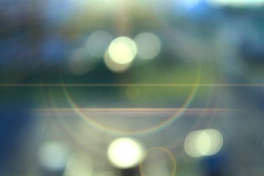 Cityscape bir bokeh ile ufuk, bulanık arka plan