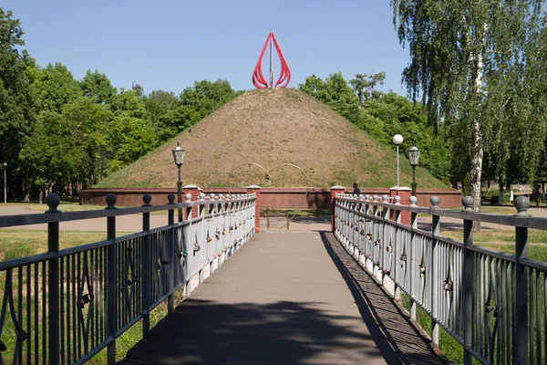 Курган Слави Гомель Білорусь — стокове фото