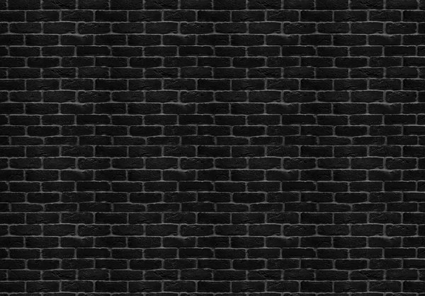 Black Brick Wall Background — Stock Photo, Image