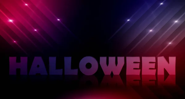 Scuro Sfondo Astratto Con Halloween Luce Neon — Foto Stock