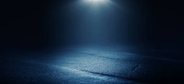 The background of wet asphalt, the reflection of the night lights of the city, neon light, smoke