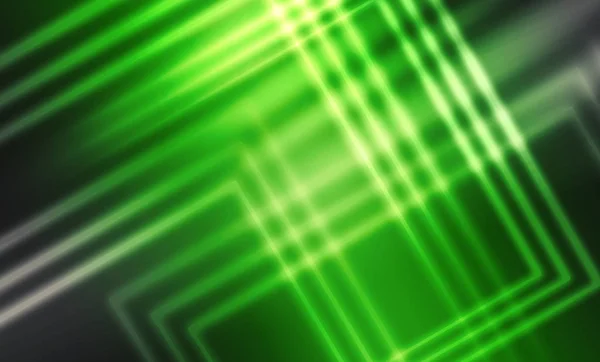 Dark Futuristic Background Lines Neon Rays Trend Color Ufo Green — Stock Photo, Image