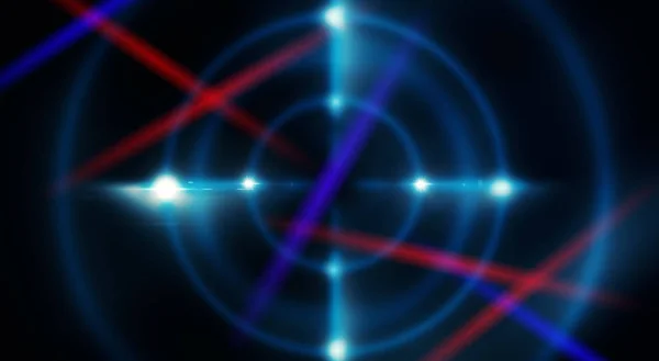 Futkristic Abstract Background Neon Target Laser Beams Searchlight — стоковое фото