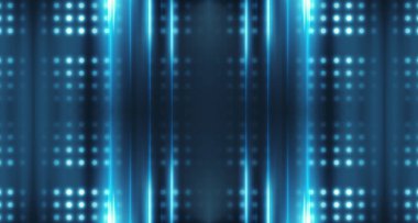 Karanlık soyut fütüristik arka plan. Neon çizgileri, parıltı. Neon çizgiler, şekiller.