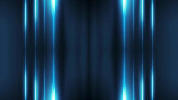 Dark abstract futuristic background. Neon lines, glow. Neon lines, shapes. — Stock Photo, Image