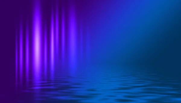 Světelný Neonový Efekt Energetické Vlny Tmavém Abstraktním Pozadí Laserová Barevná — Stock fotografie