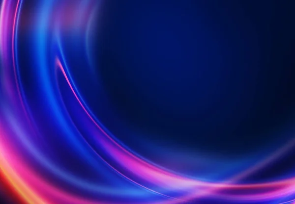 Neon çizgileri olan parlak soyut fütüristik arka plan. Işık neon etkisi. Lazer ışığı gösterisi, enerji dalgaları, ışık parıltısı.