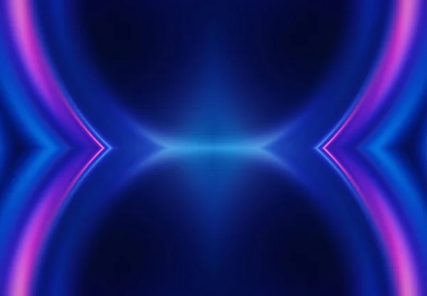 Ljus Abstrakt Futuristisk Bakgrund Med Neonlinjer Ljus Neoneffekt Laserljusshow Energivågor — Stockfoto