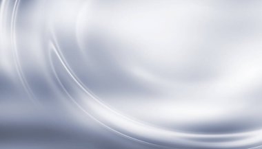 Soyut beyaz ve gri fütüristik arka plan. Işık çizgileri, dalgalar. Boş gradyan pankartı.