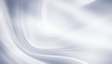 Soyut beyaz ve gri fütüristik arka plan. Işık çizgileri, dalgalar. Boş gradyan pankartı.