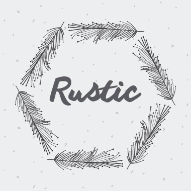 gri rustik tüyler kutsal kişilerin resmi, vektör illustraction tasarımı