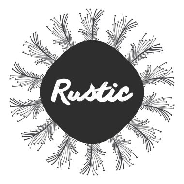 gri rustik tüyler kutsal kişilerin resmi, vektör illustraction tasarımı