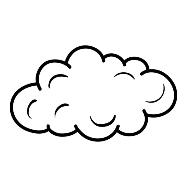 Векторная Иллюстрация Стиле Облачного Поп Арта — стоковый вектор