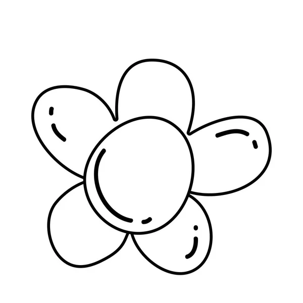 Квіткові Милі Пелюстки Рослини Векторна Ілюстрація Графічний Дизайн — стоковий вектор