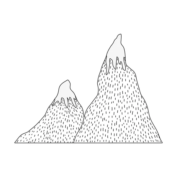 Aventura Paisaje Con Nieve Montaña Vector Ilustración Diseño — Archivo Imágenes Vectoriales
