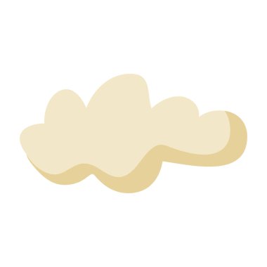 şirin peri masalı bulut simge vektör çizim tasarım