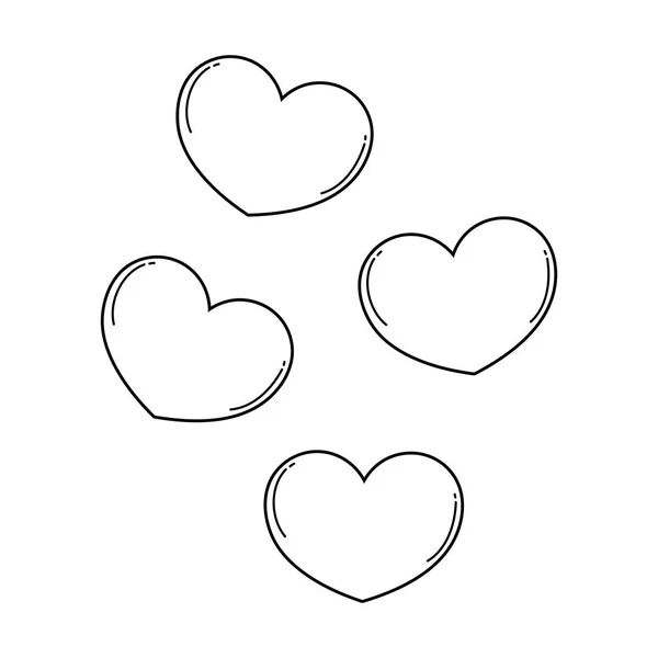 Καρδιά Αγάπη Σύμβολο Χαριτωμένο Διανυσματικά Εικονογράφηση Γραφιστικής — Διανυσματικό Αρχείο