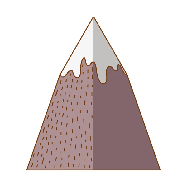 Montaña Fondo Blanco Vector Ilustración Diseño Gráfico — Archivo Imágenes Vectoriales