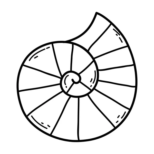 Χαριτωμένο Σαλιγκάρι Κέλυφος Εικονίδιο Διανυσματικά Εικονογράφηση Σχεδιασμός — Διανυσματικό Αρχείο