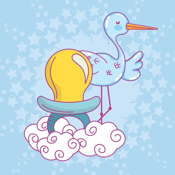 Baby Douche Speelgoed Viering Cute Cartoons Vector Illustratie Grafisch Ontwerp — Stockvector