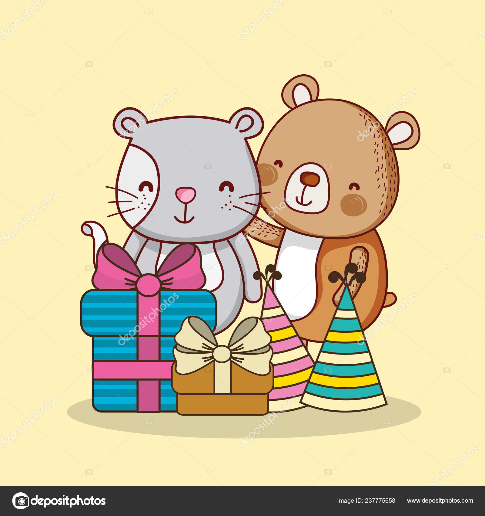 Joyeux Anniversaire Carte Avec Dessin Anime Animal Mignon Vecteur Illustration Image Vectorielle Stockgiu C Joyeux Anniversaire Carte Avec Dessin Anime Animal Mignon Vecteur Illustration Image Vectorielle Stockgiu C