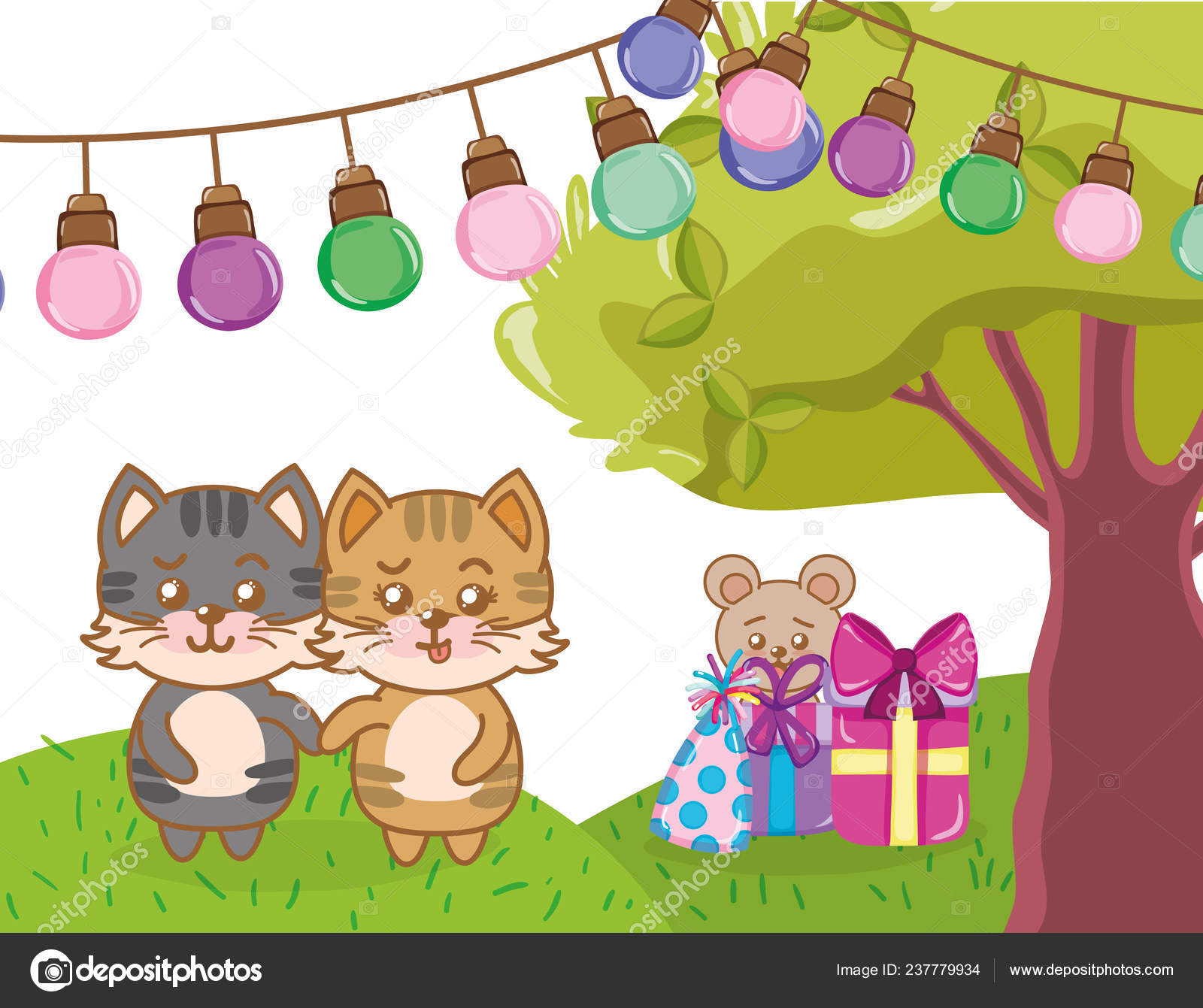 Fete Anniversaire Avec Des Chats Mignons Dessins Animes Vectoriel Illustration Image Vectorielle Stockgiu C Fete Anniversaire Avec Des Chats Mignons Dessins Animes Vectoriel Illustration Image Vectorielle Stockgiu C