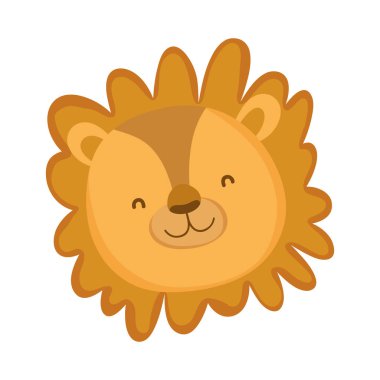 şirin ve küçük aslan karakter vektör çizim tasarımı