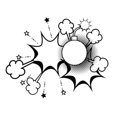 Boom pop sanat stil vektör çizim tasarım