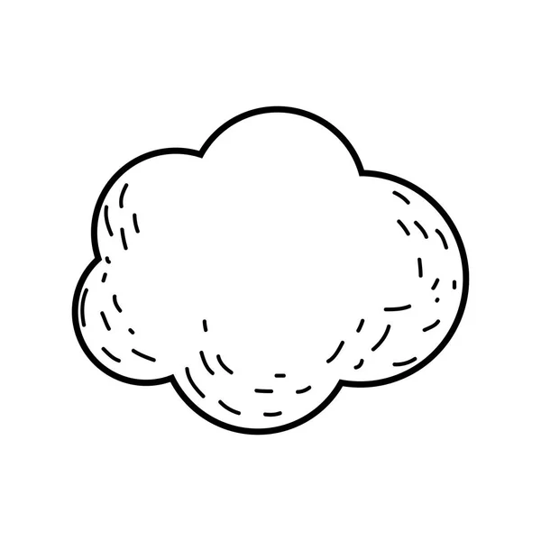 可爱的童话般的云图标矢量插图设计 — 图库矢量图片