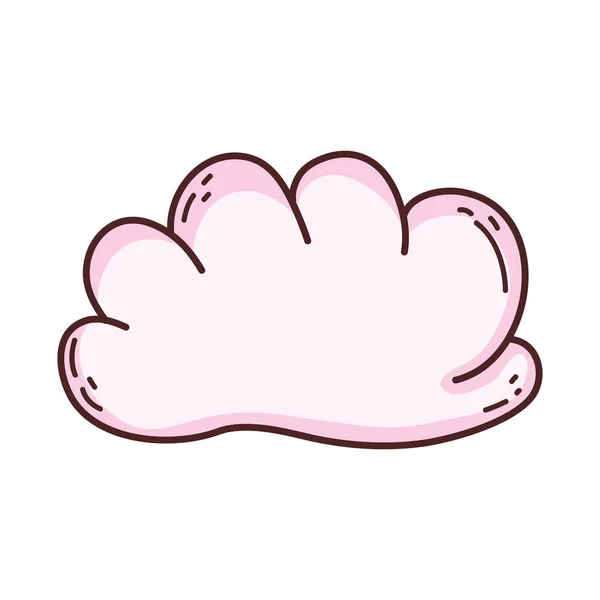 Cute Fairytale Cloud Icon Vector Illustration Design — Stock Vector