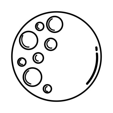 ay küre pop sanat stil vektör çizim tasarımı