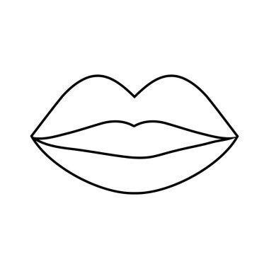 kadın ağız pop sanat stil vektör çizim tasarım